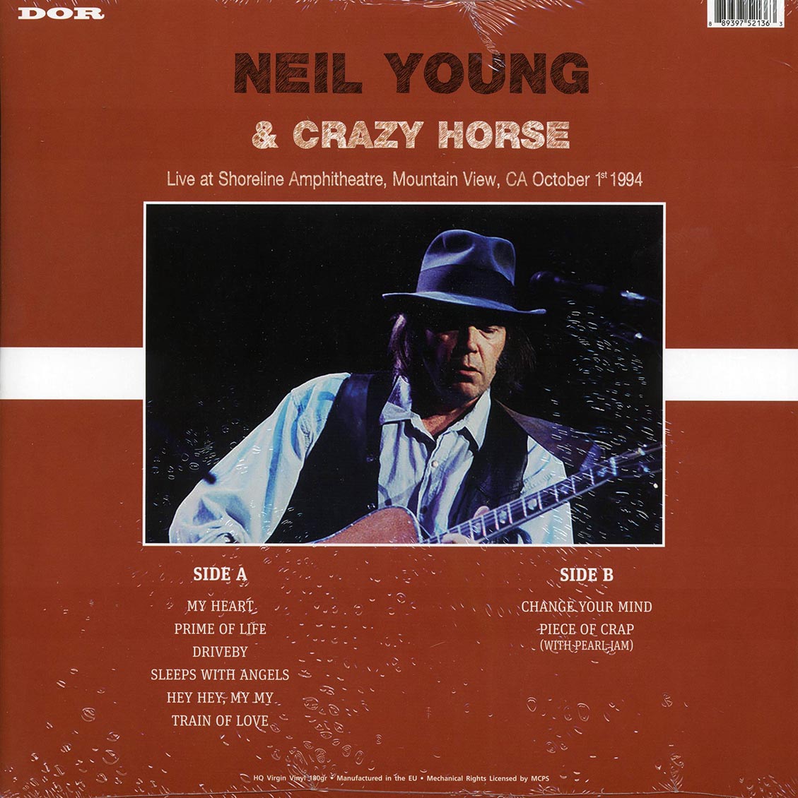 Neil Young & Crazy Horse - Live At Shoreline Amphitheatre, Mountain View, CA October 1st 1994 (180g) (green vinyl)