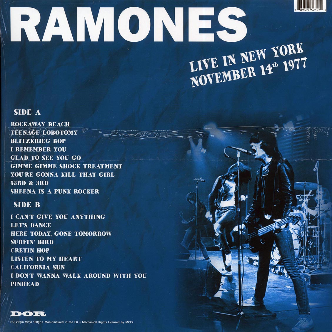 The Ramones - Live In New York November 14th 1977 (180g) (orange vinyl)