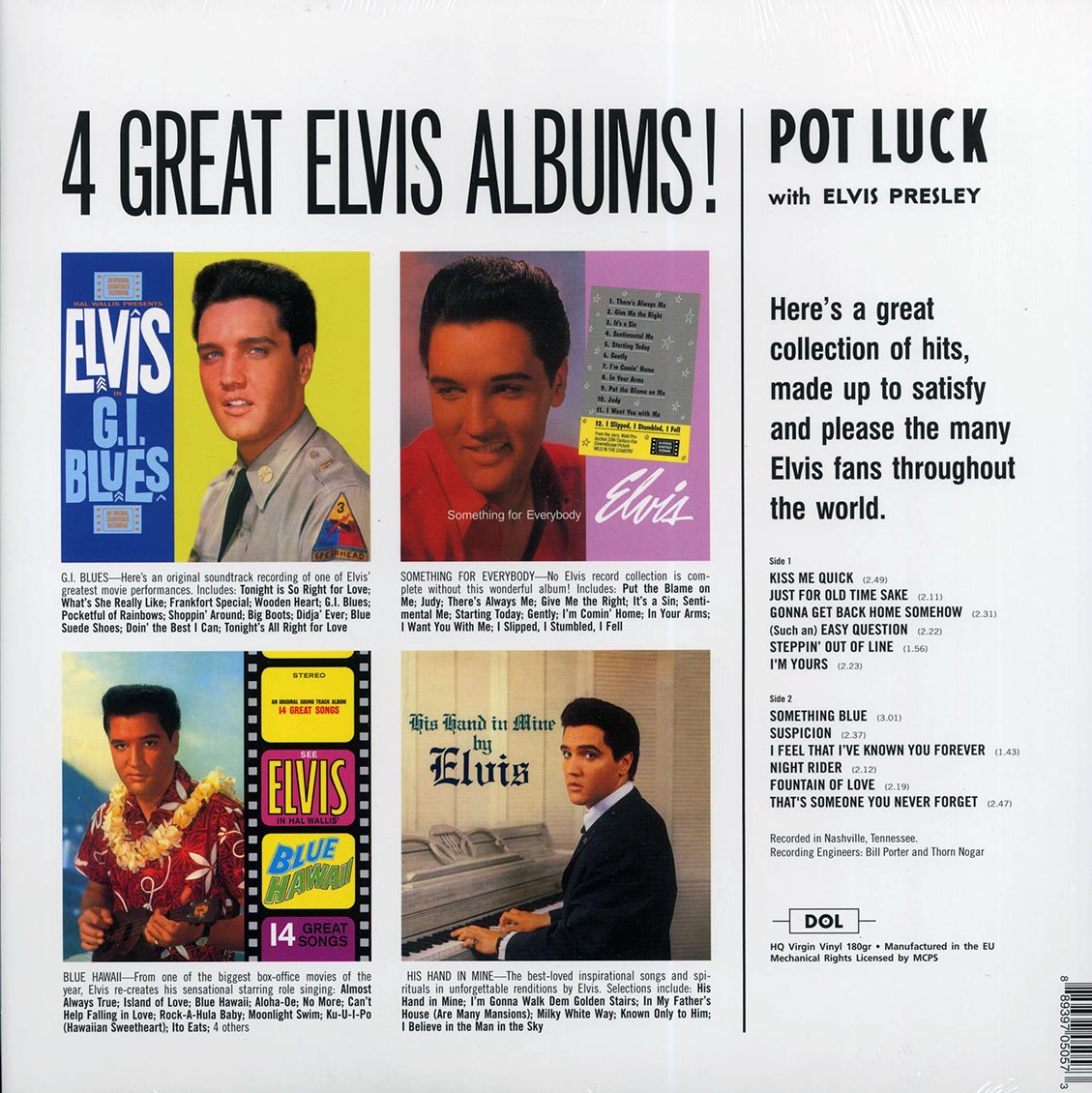 Elvis Presley - Pot Luck With Elvis (red vinyl)