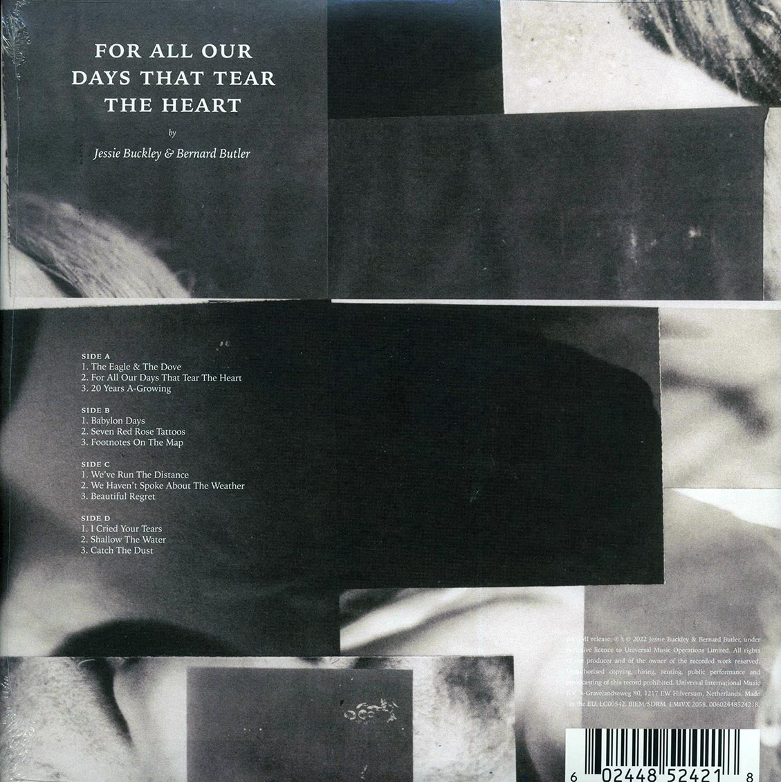 Jessie Buckley & Bernard Butler - For All Our Days That Tear The Heart (ltd. ed.) (2xLP) (clear vinyl)