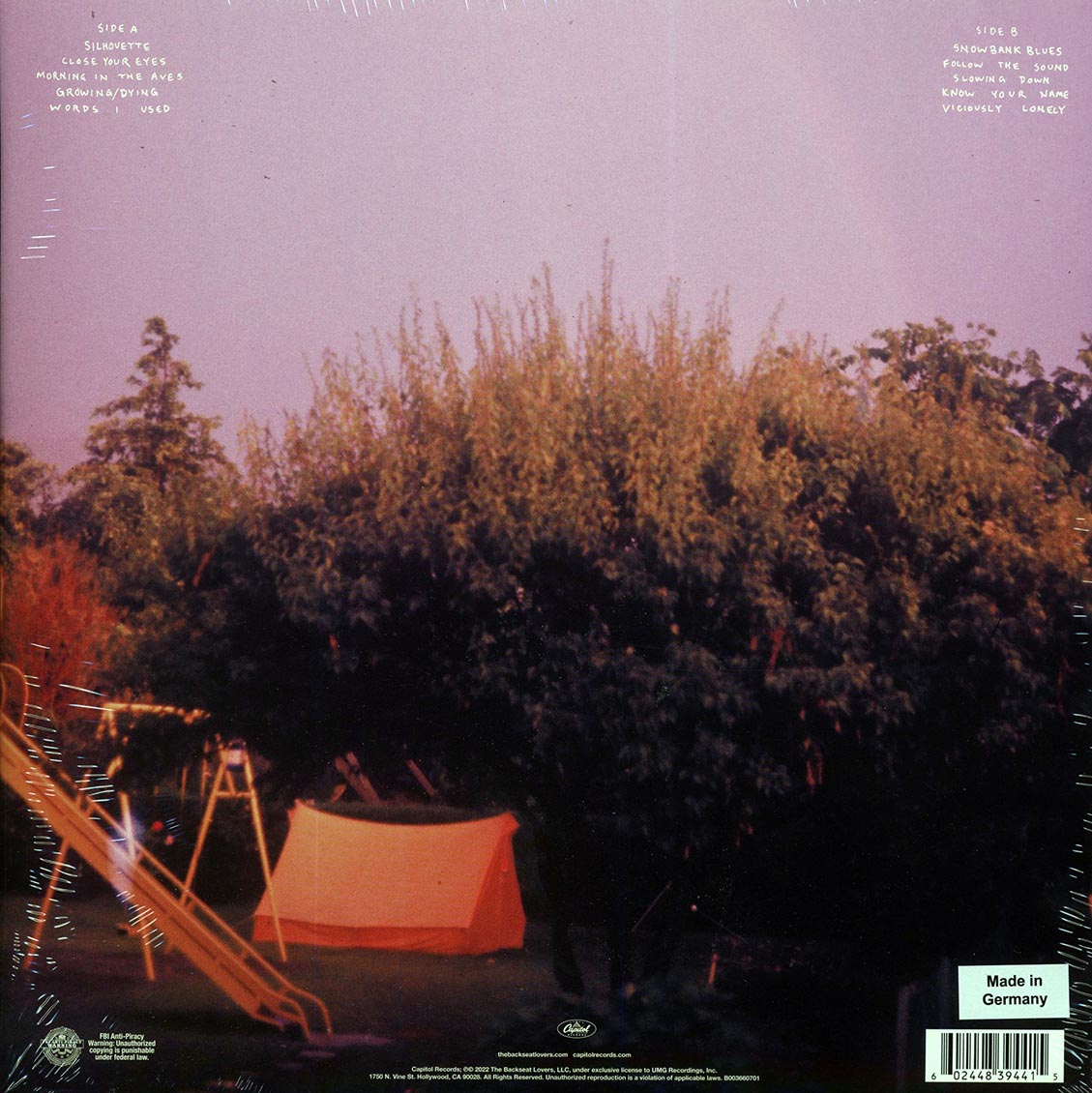 The Backseat Lovers - Waiting To Spill (180g) (clear vinyl)