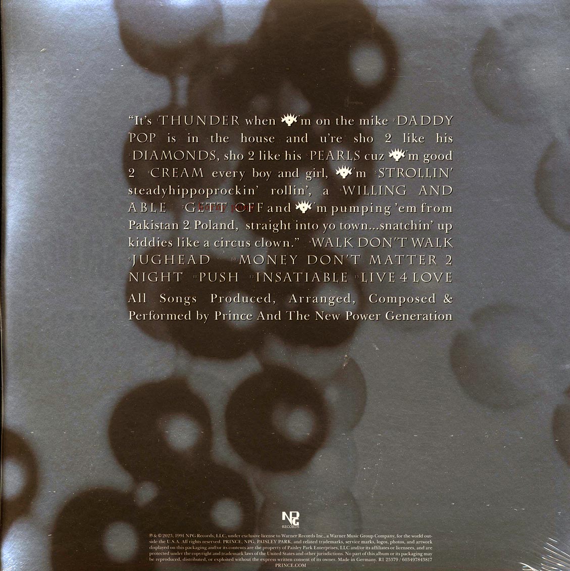 Prince & The New Power Generation - Diamonds And Pearls (ltd. ed.) (2xLP) (180g) (clear vinyl) (remastered)