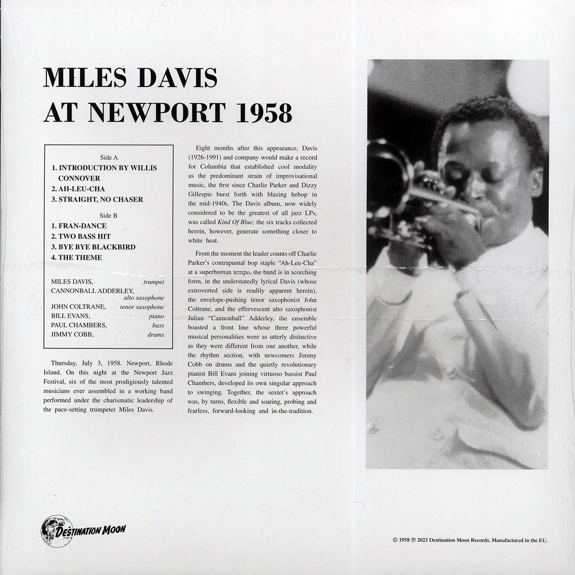 Miles Davis - At Newport 1958 (ltd. 500 copies made) (clear vinyl)