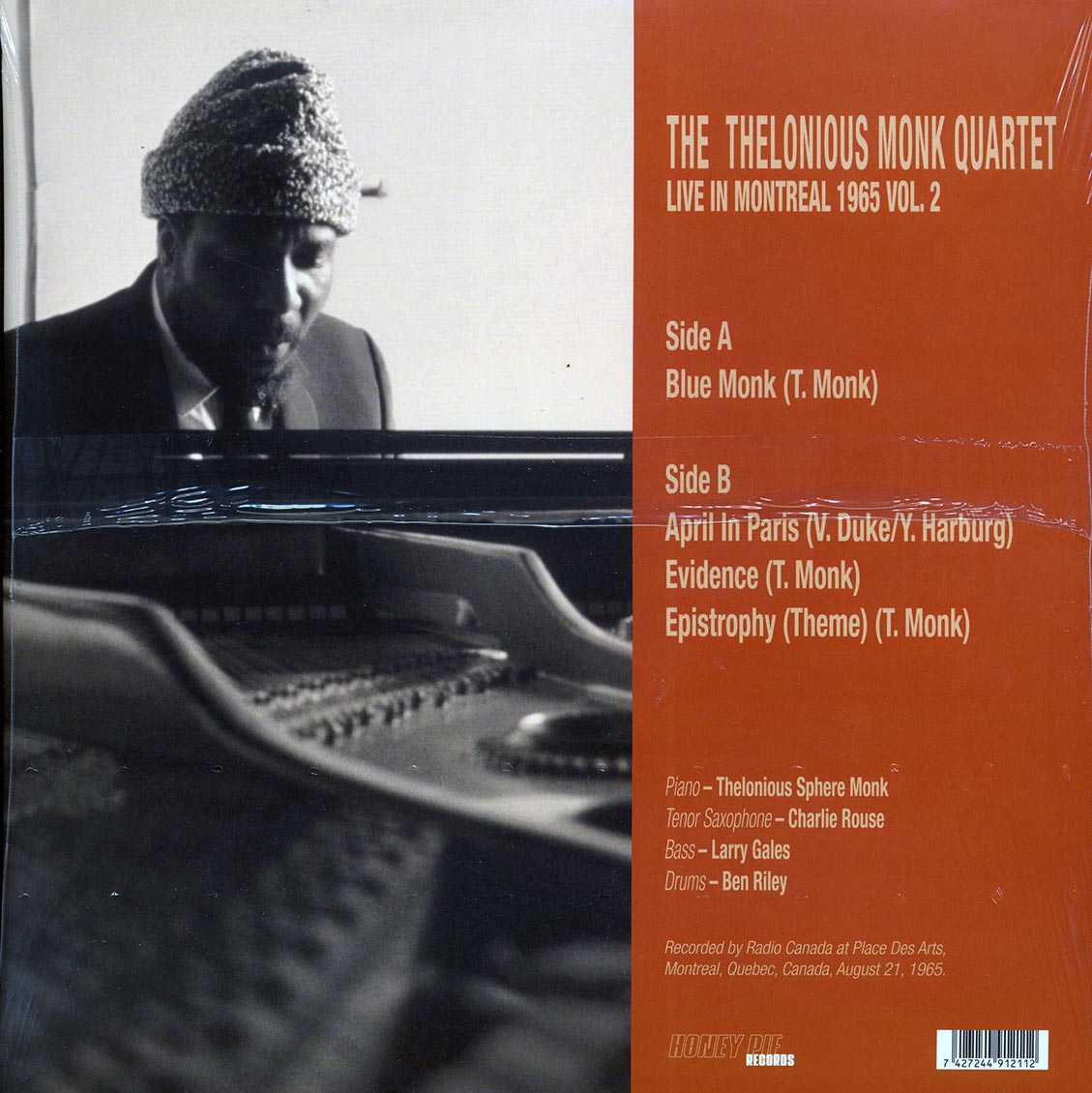The Thelonious Monk Quartet - Live In Montreal 1965 Volume 2