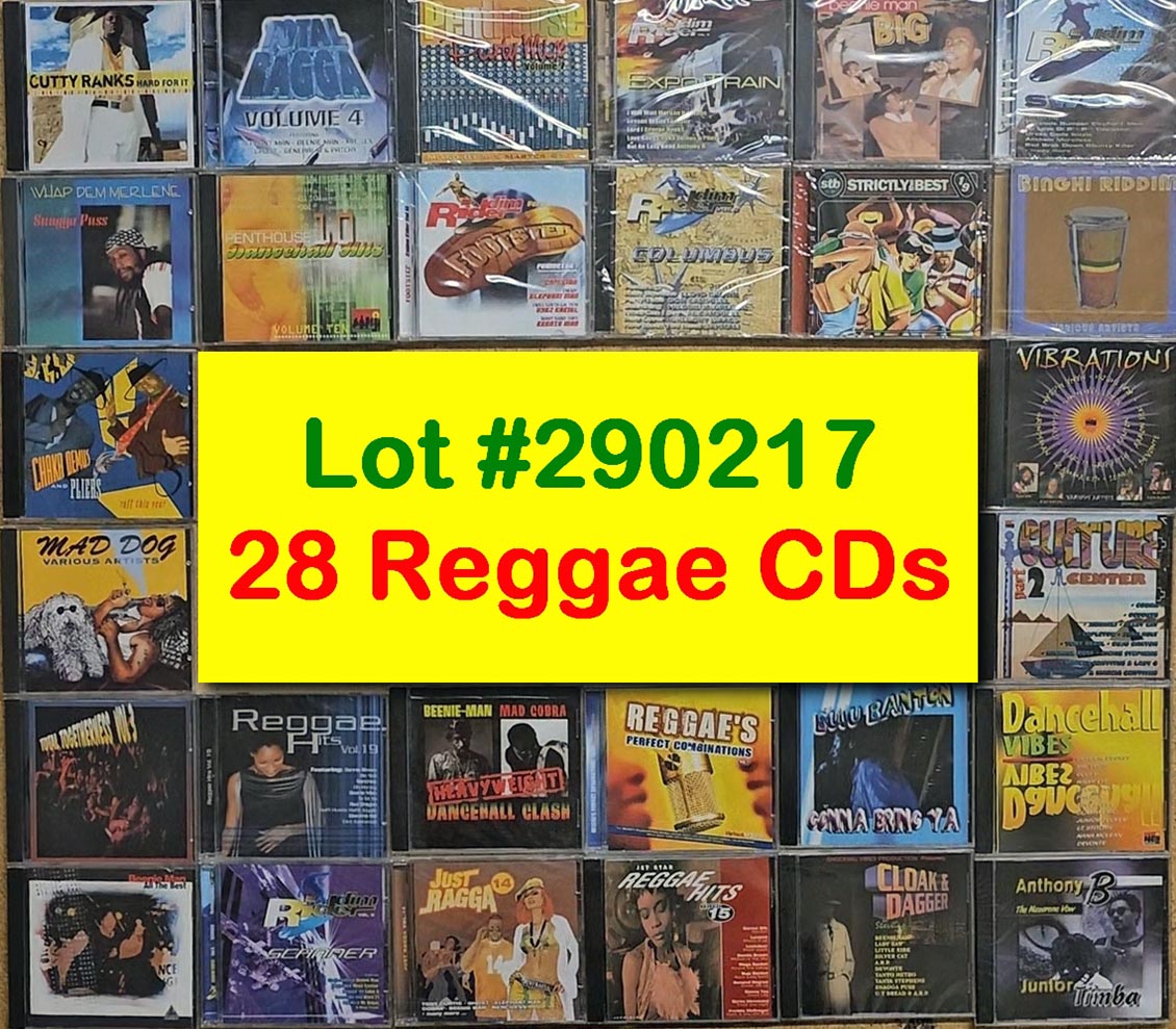 Luciano, Cutty Ranks, Sizzla, Dennis Brown, Morgan Heritage, Michael Rose, Bushman, Etc. - Lot #290217: 28 Reggae CDs (NEW/SEALED)