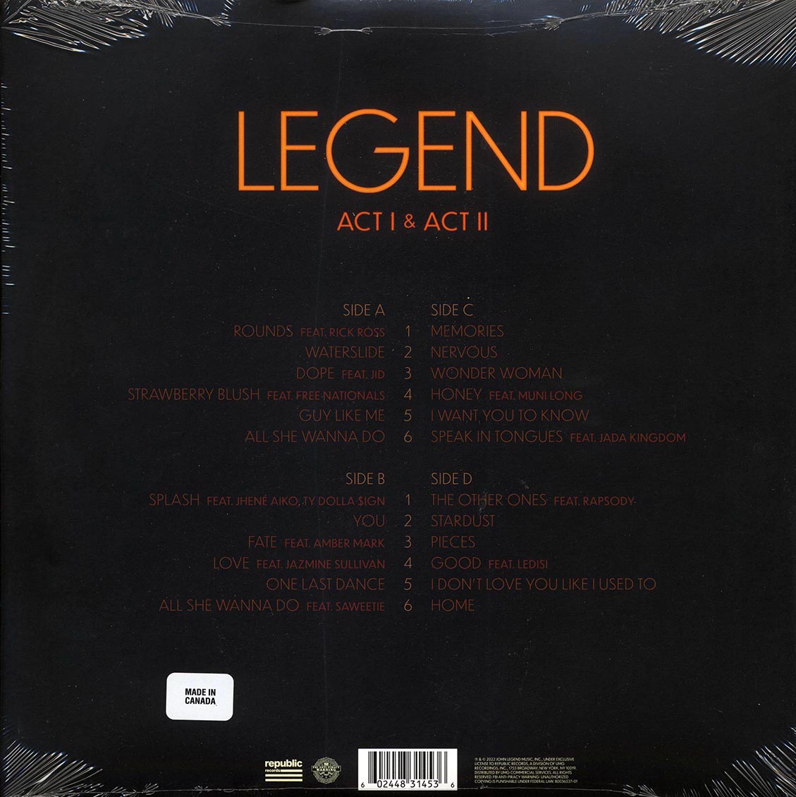 John Legend - Legend (2xLP)