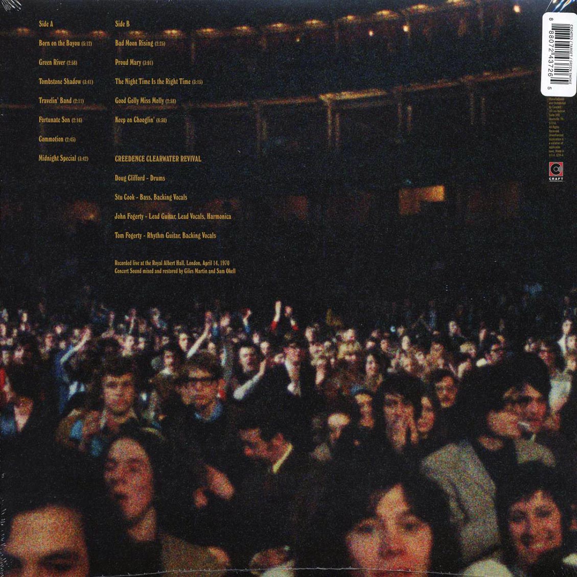 Creedence Clearwater Revival - At The Royal Albert Hall, April 14, 1970 (green vinyl)