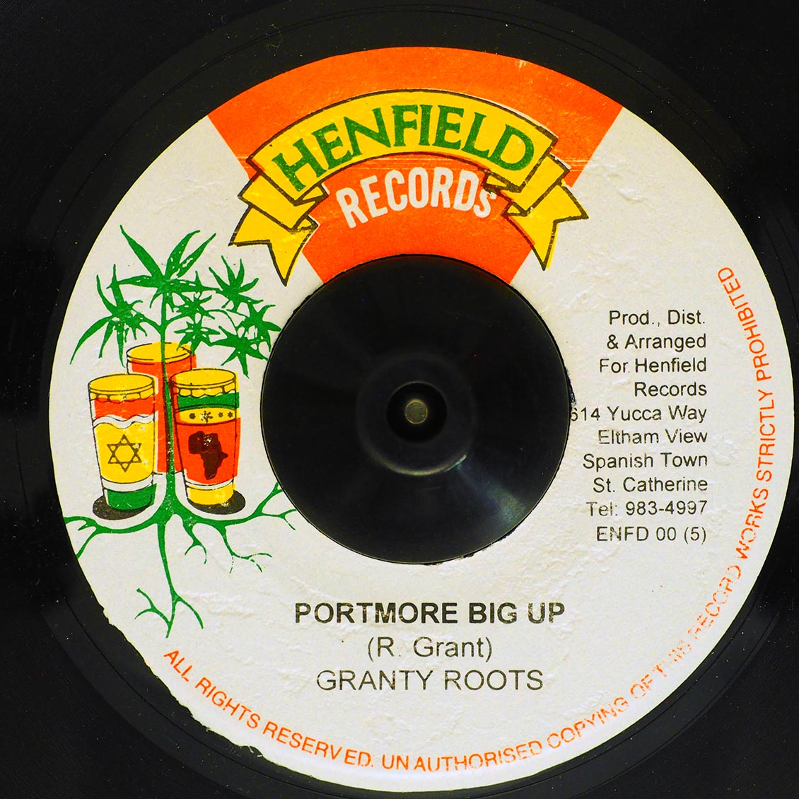 Granty Roots - Portmore Big Up  /  Version (rhythm: "Capleton - Nuh Pardon")