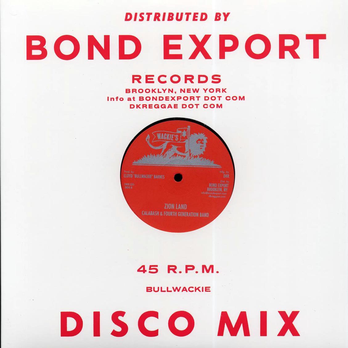 Sugar Minott - In The Ghetto  /  Calabash & Fourth Generation Band - Zion Land