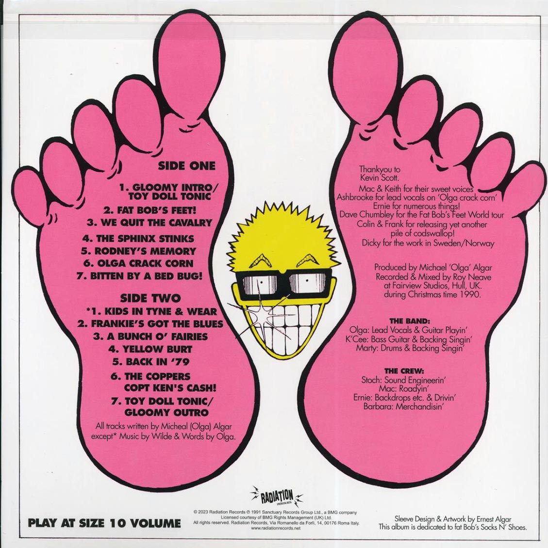 The Toy Dolls - Fat Bob's Feet (ltd. 200 copies made) (blue vinyl)