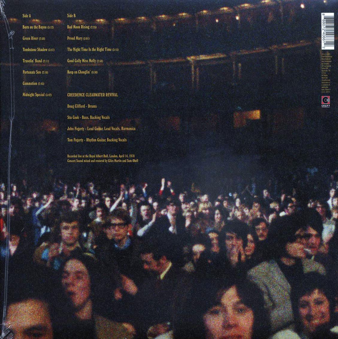 Creedence Clearwater Revival - At The Royal Albert Hall, April 14, 1970 (180g)