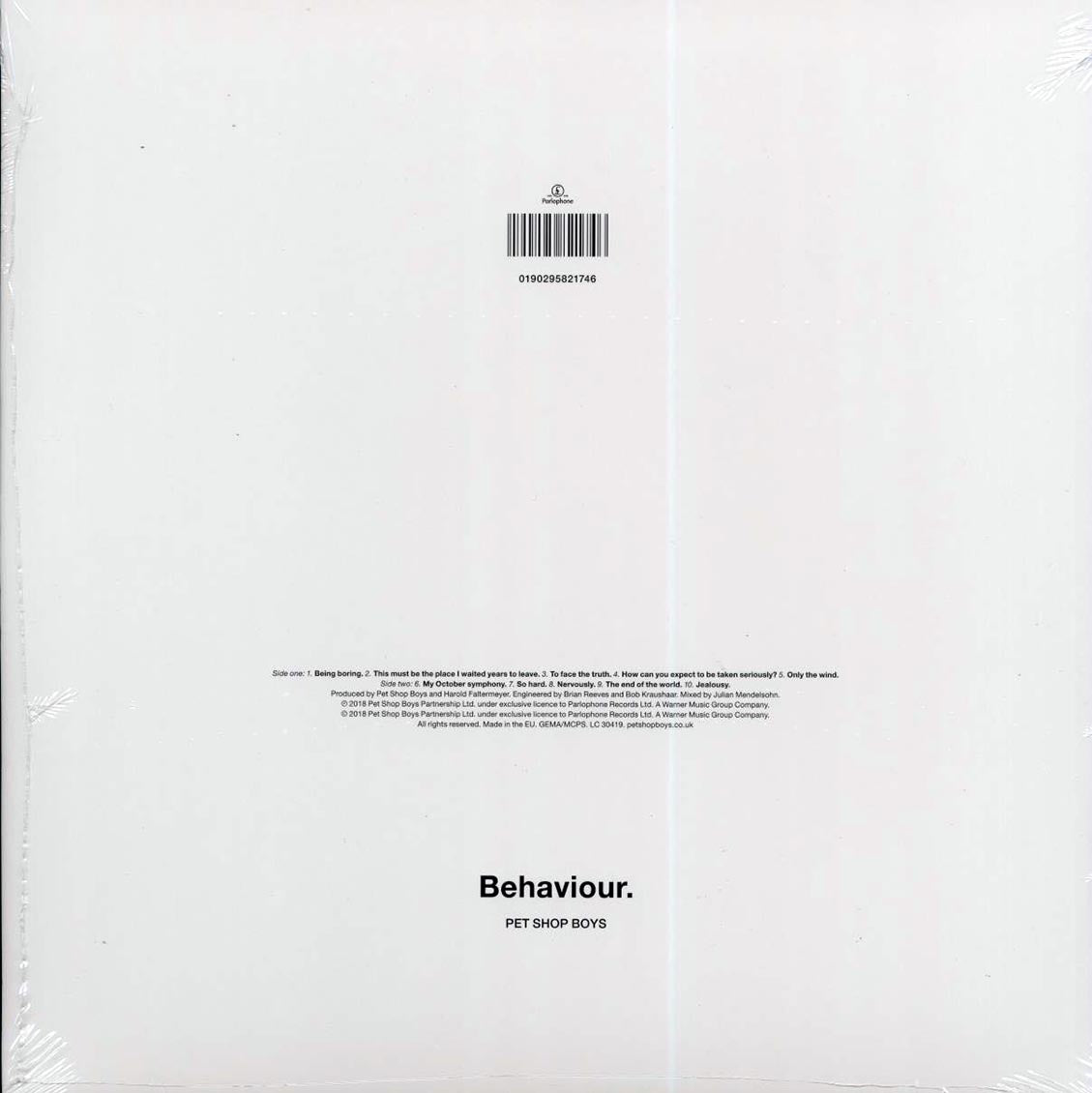 Pet Shop Boys - Behavior (180g) (remastered)
