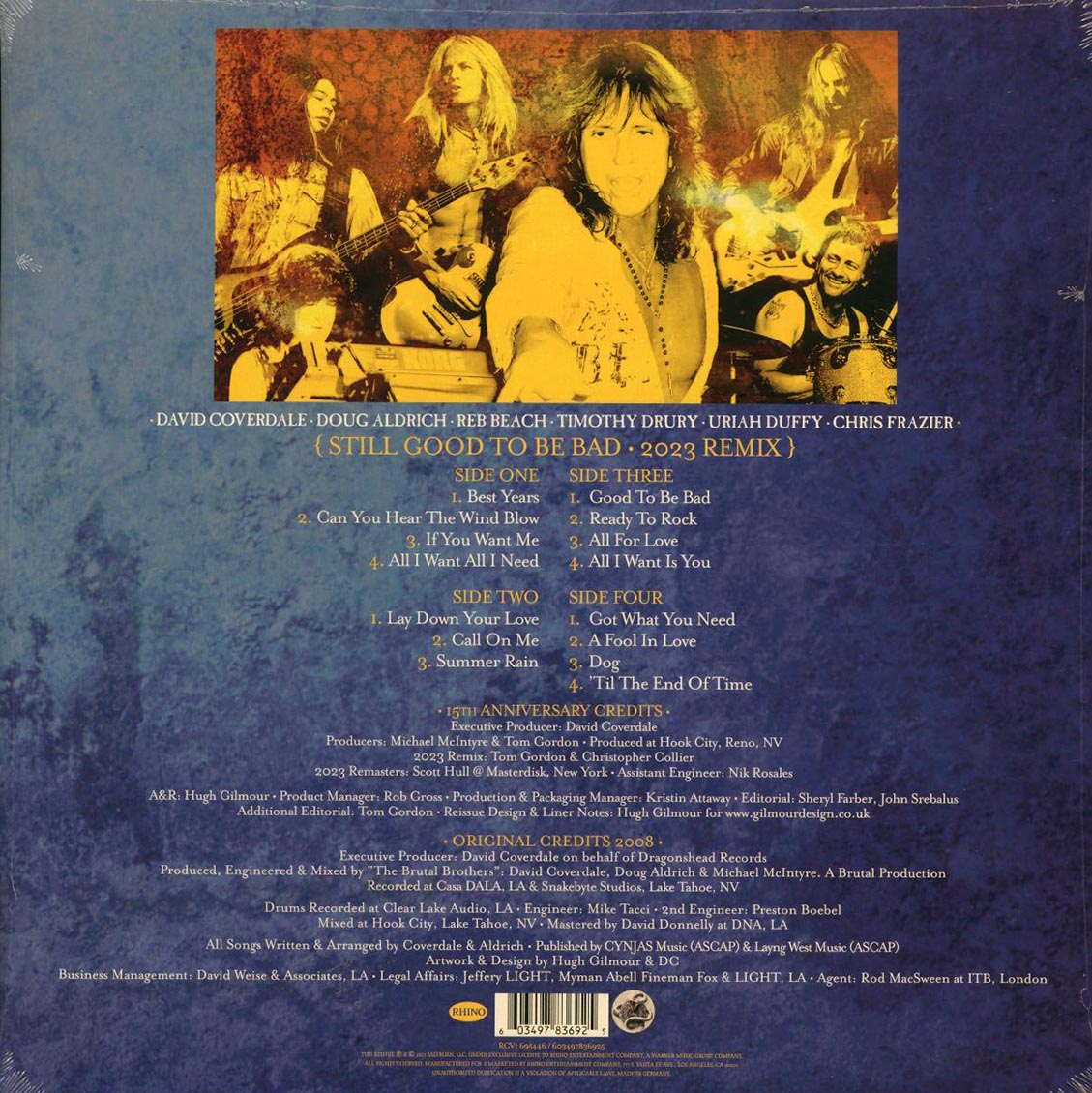Whitesnake - Still Good To Be Bad (2xLP) (blue vinyl) (remastered)