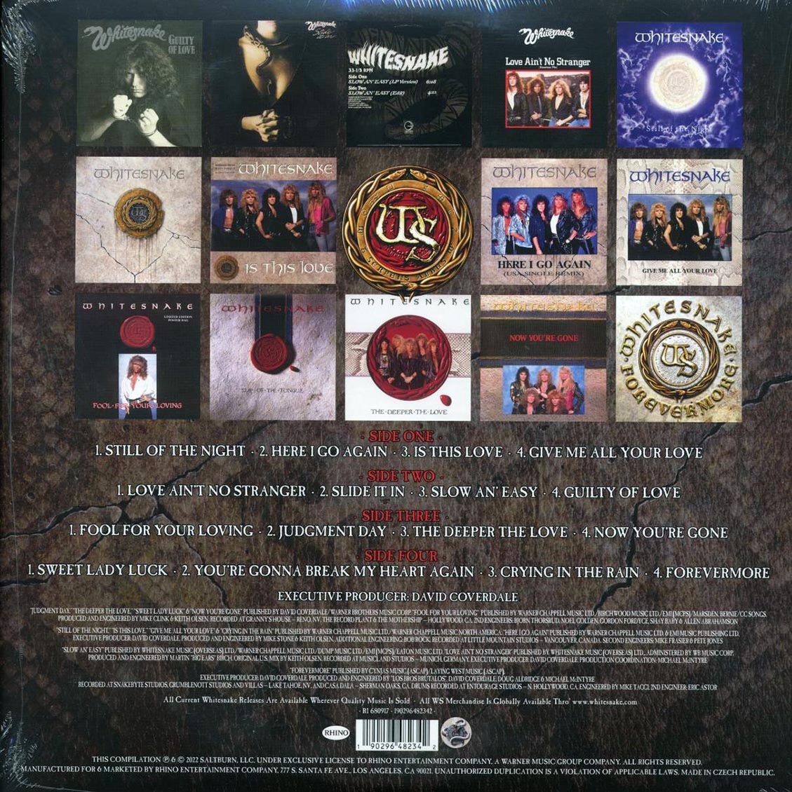 Whitesnake - Greatest Hits: Revisited, Remixed, Remastered MMXXII (2xLP) (remastered)