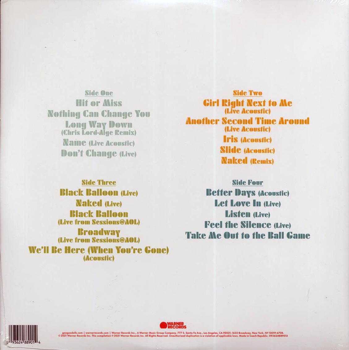 Goo Goo Dolls - Rarities (2xLP)