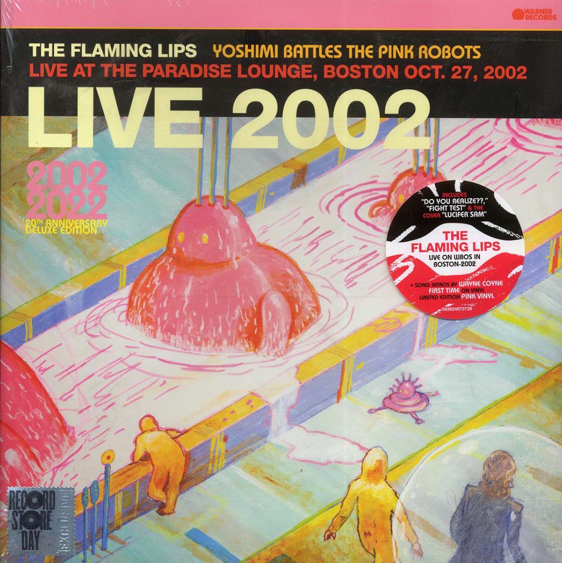 The Flaming Lips - Live 2003: Yoshimi Battles The Pink Robots Live At The Paradise Lounge, Boston Oct. 27, 2002 (RSD 2023) (ltd. ed.) (pink vinyl)