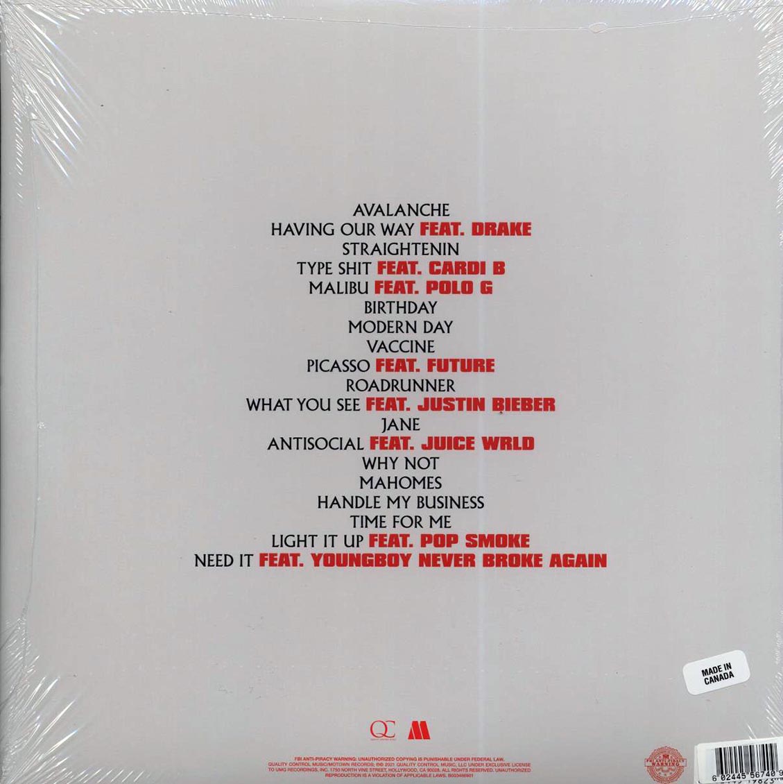 Migos - Culture III (ltd. ed.) (2xLP) (white vinyl)