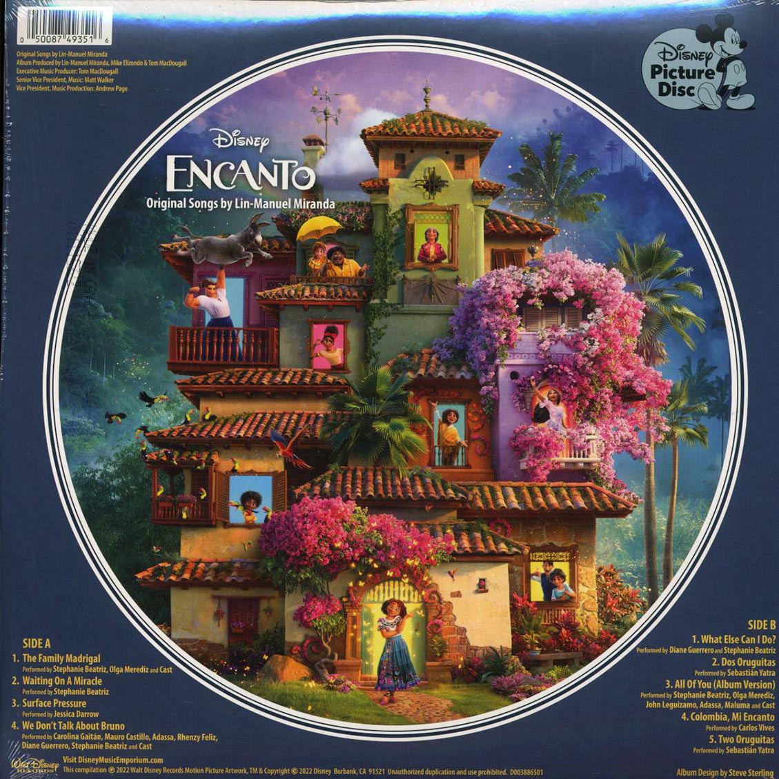 Various - Encanto: Original Songs By Lin-Manuel Miranda (Disney) (picture disc)