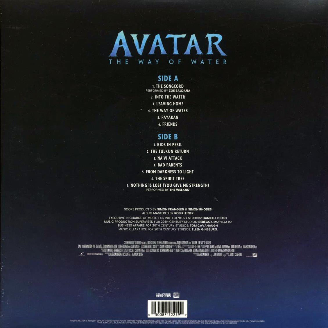 Simon Franglen - Avatar: The Way Of Water, Music From The Original Motion Picture (colored vinyl)
