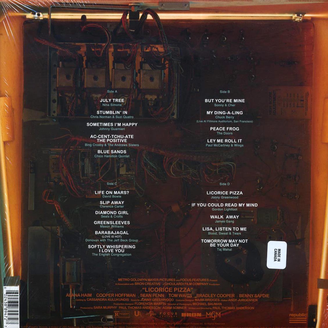 David Bowie, Nina Simone, Taj Mahal, The Doors, Chuck Berry, Sonny & Cher, Etc. - Licorice Pizza: Original Motion Picture Soundtrack (2xLP)