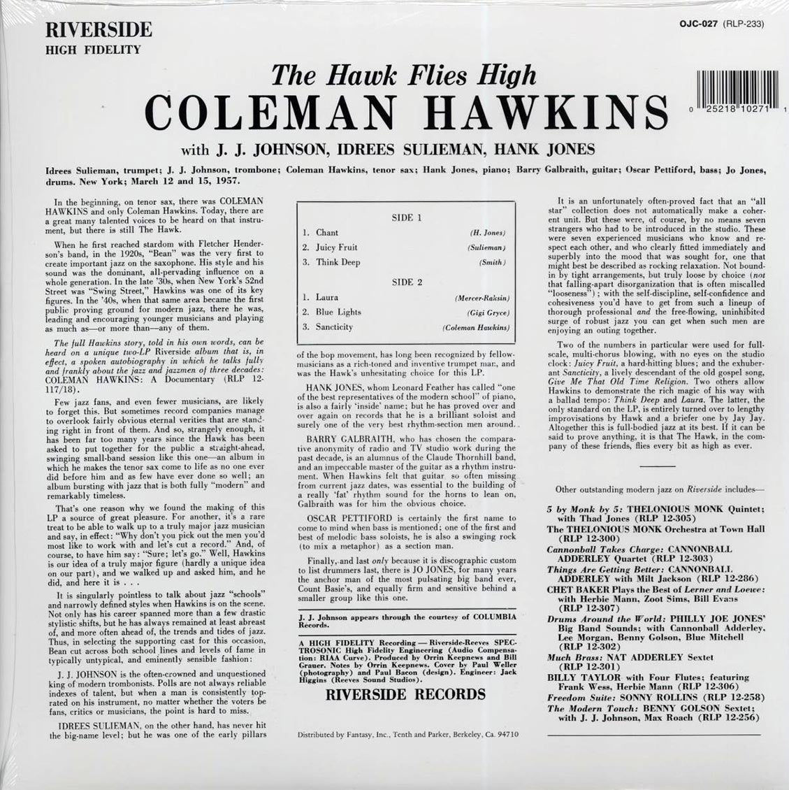 Coleman Hawkins - The Hawk Flies High