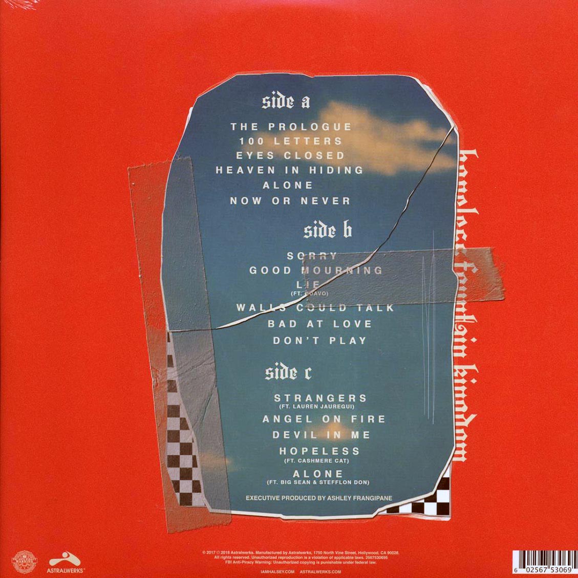 Halsey - Hopeless Fountain Kingdom (+3 bonus tracks) (2xLP) (yellow vinyl) (deluxe edition)