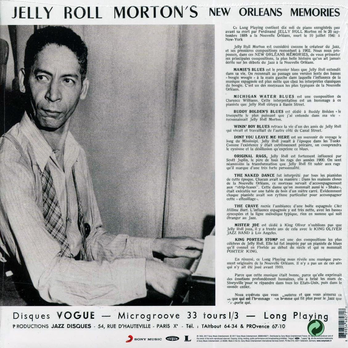 Jelly Roll Morton - Jelly Roll Morton's New Orleans Memories (pink vinyl)