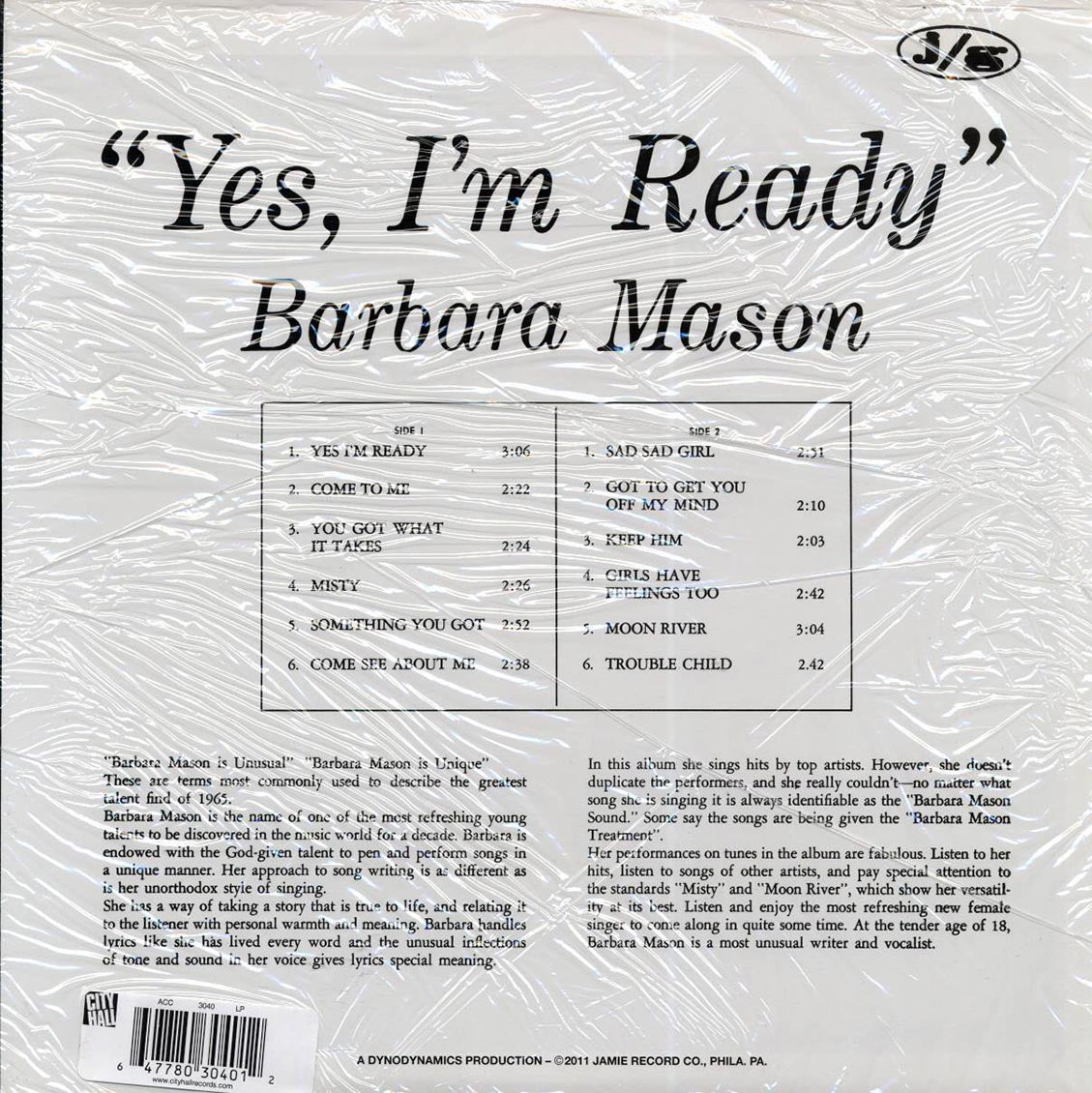 Barbara Mason - Yes, I'm Ready (2011 PRESS) (ltd. ed.) (ltd. ed.) (180g)