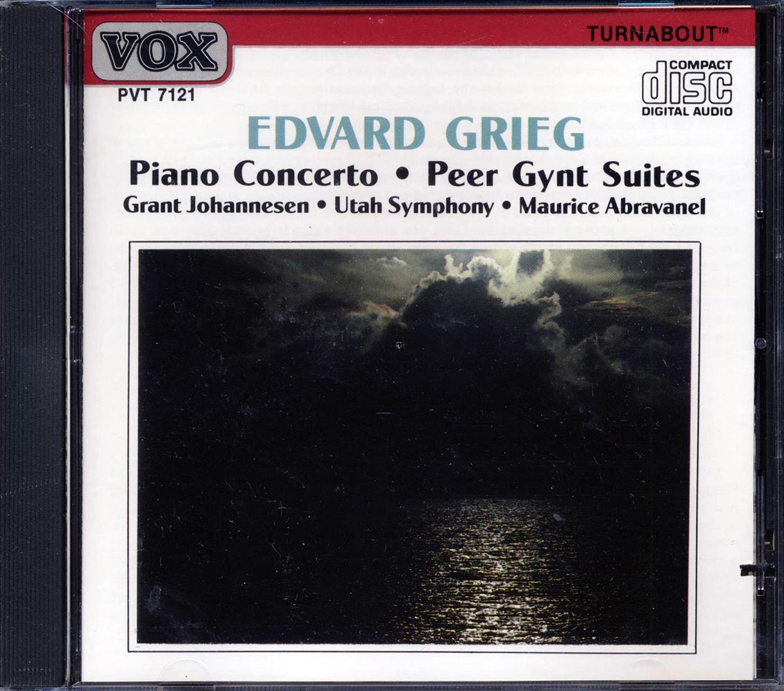 Edvard Grieg, Grant Johannesen, Utah Symphony Orchestra, Maurice Abravanel - Piano Concerto / Peer Gynt Suites (marked/ltd stock)