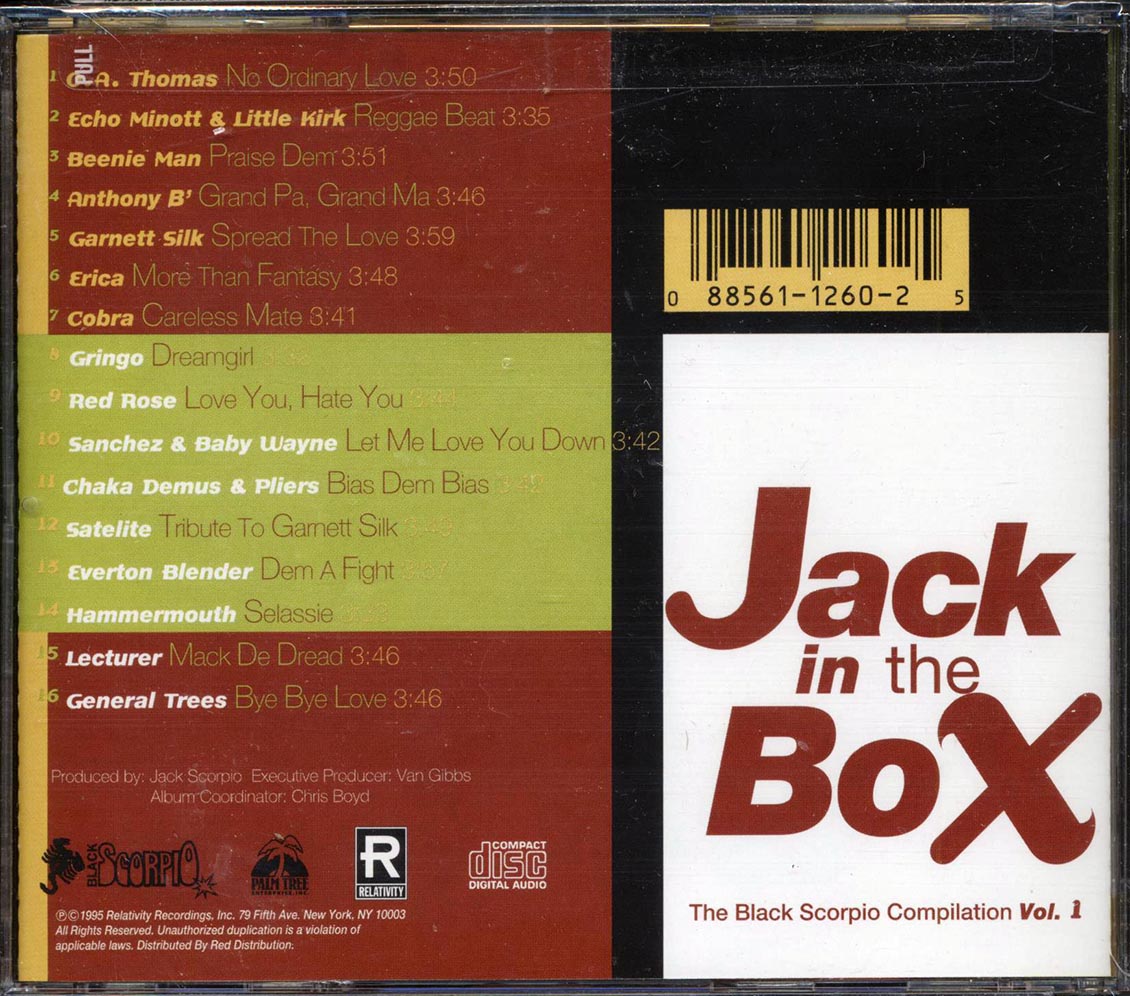 Garnett Silk, General Trees, Chaka Demus & Pliers, Etc. - Jack In The Box: The Black Scorpio Compilation Volume 1