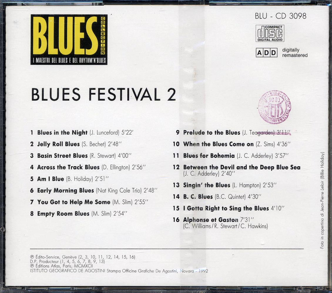 Memphis Slim, Billie Holiday, Duke Ellington, Etc. - Blues Festival 2