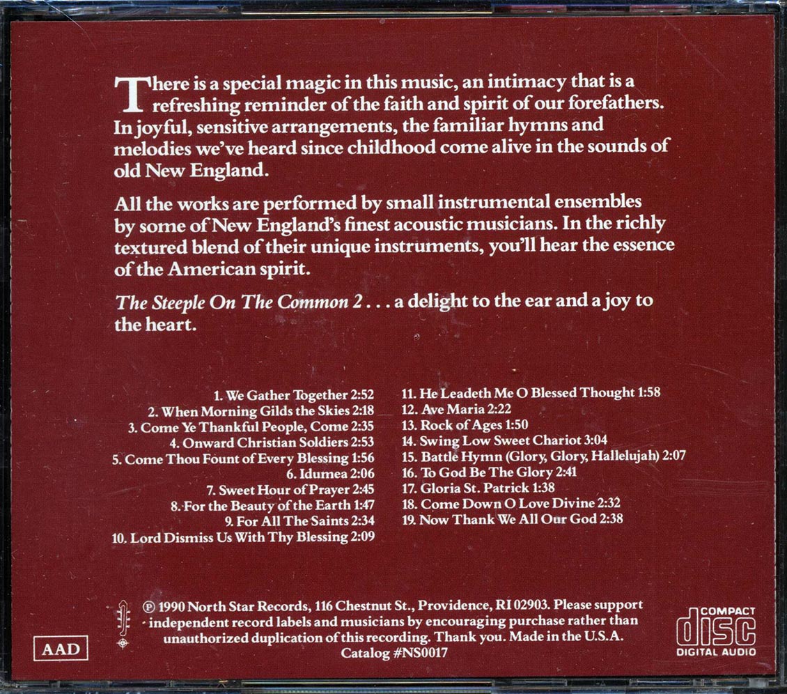 The Christmastide Musicians - Steeple On The Common 2: Familiar Hymns And Melodies Performed On Traditional Instruments In The Spirit Of Old New England