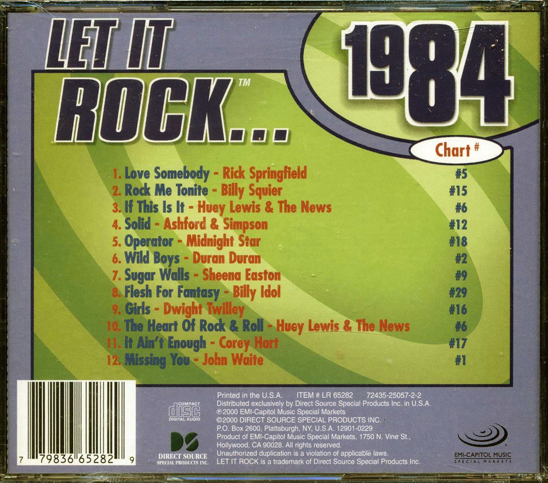 Rick Springfield, Billy Squire, Midnight Star, Duran Duran, Huey Lewis & The News, Etc. - Let It Rock 1984