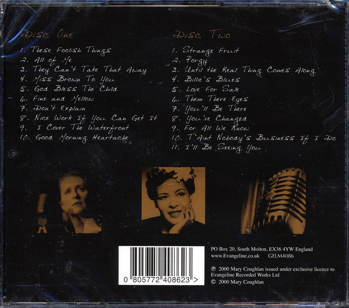 Mary Coughlan - Mary Coughlan Sings Billie Holiday (21 tracks) (2xCD)