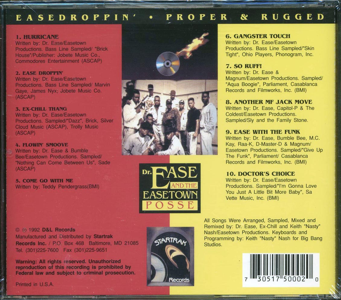 Dr. Ease & The Easetown Posse - Easedroppin': Proper & Rugged