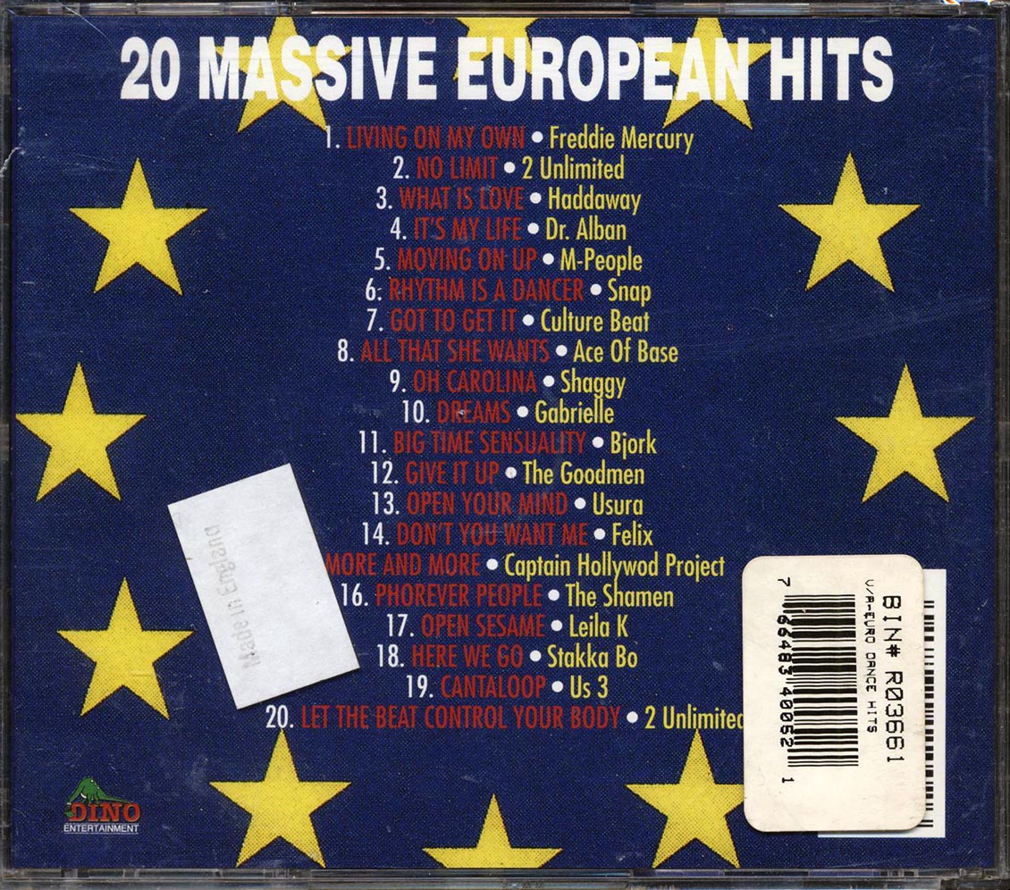 Freddie Mercury, Bjork, Ace Of Base, Snap, Etc. - Energy Rush: Euro Dance Hits 94 (20 tracks)