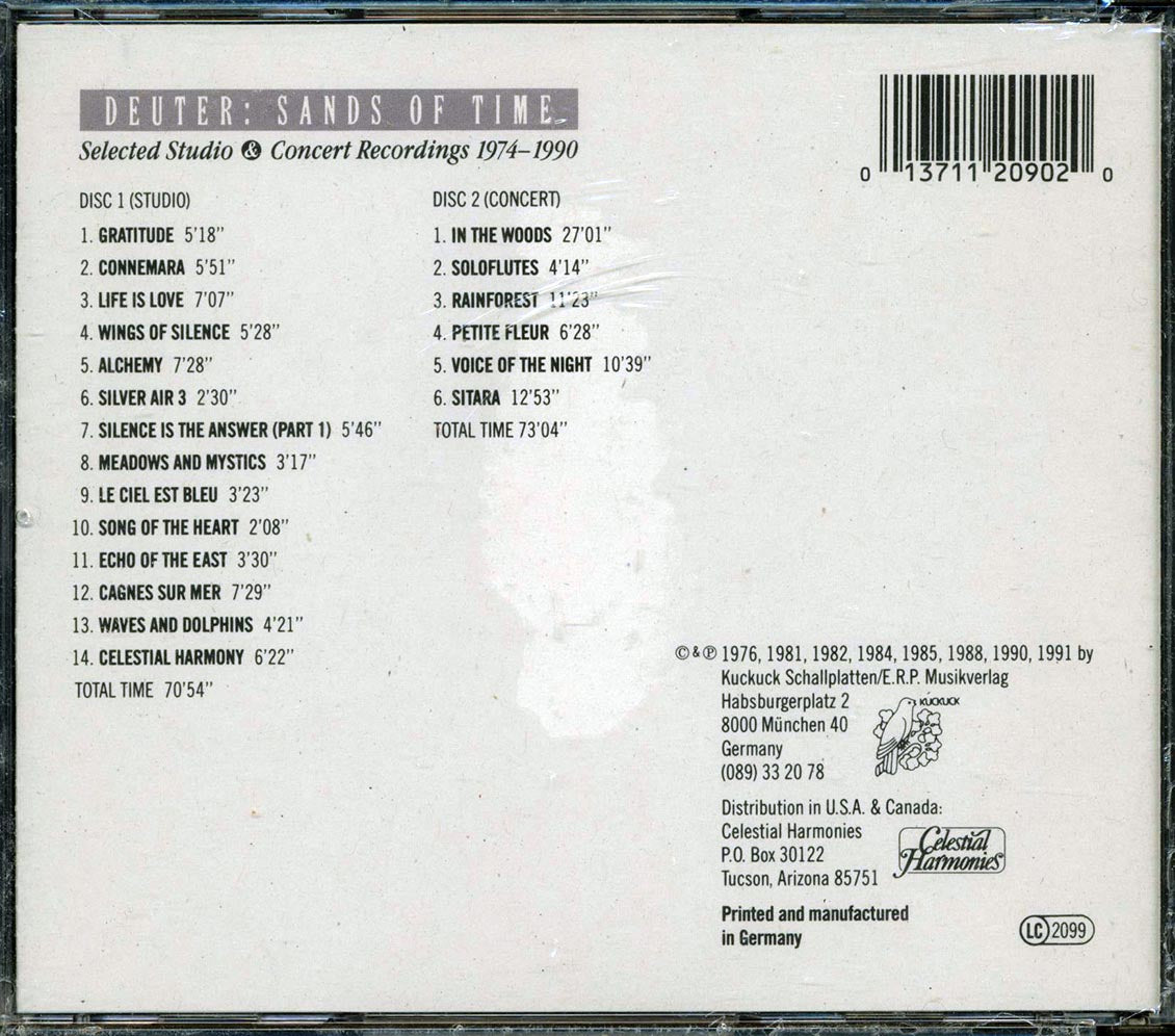 Deuter - Sands Of Time: Selected Studio & Concert Recordings 1974-1990 (20 tracks) (2xCD)