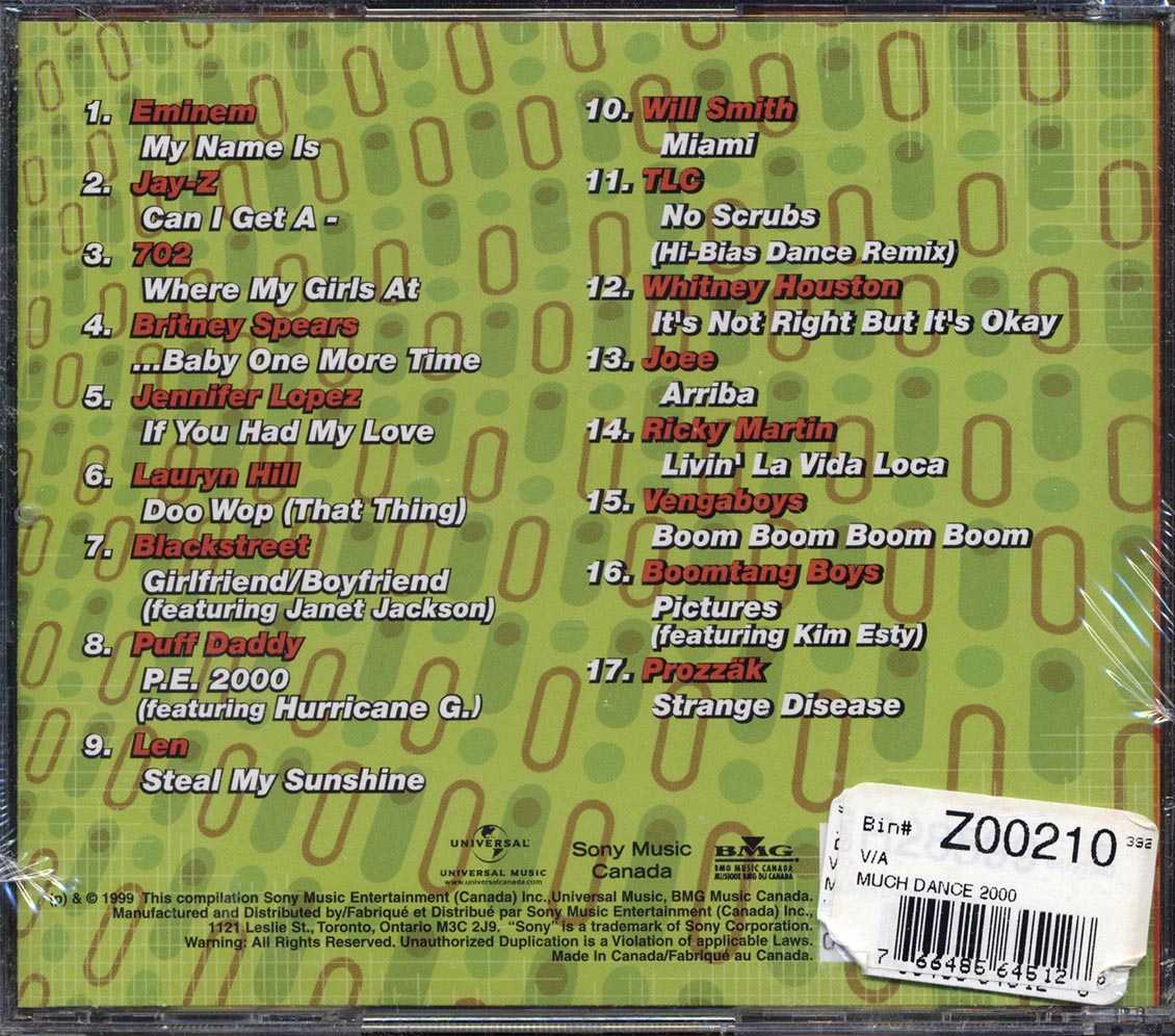 Lauryn Hill, Ricky Martin, Puff Daddy, Britney Spears, Etc. - Much Dance 2000