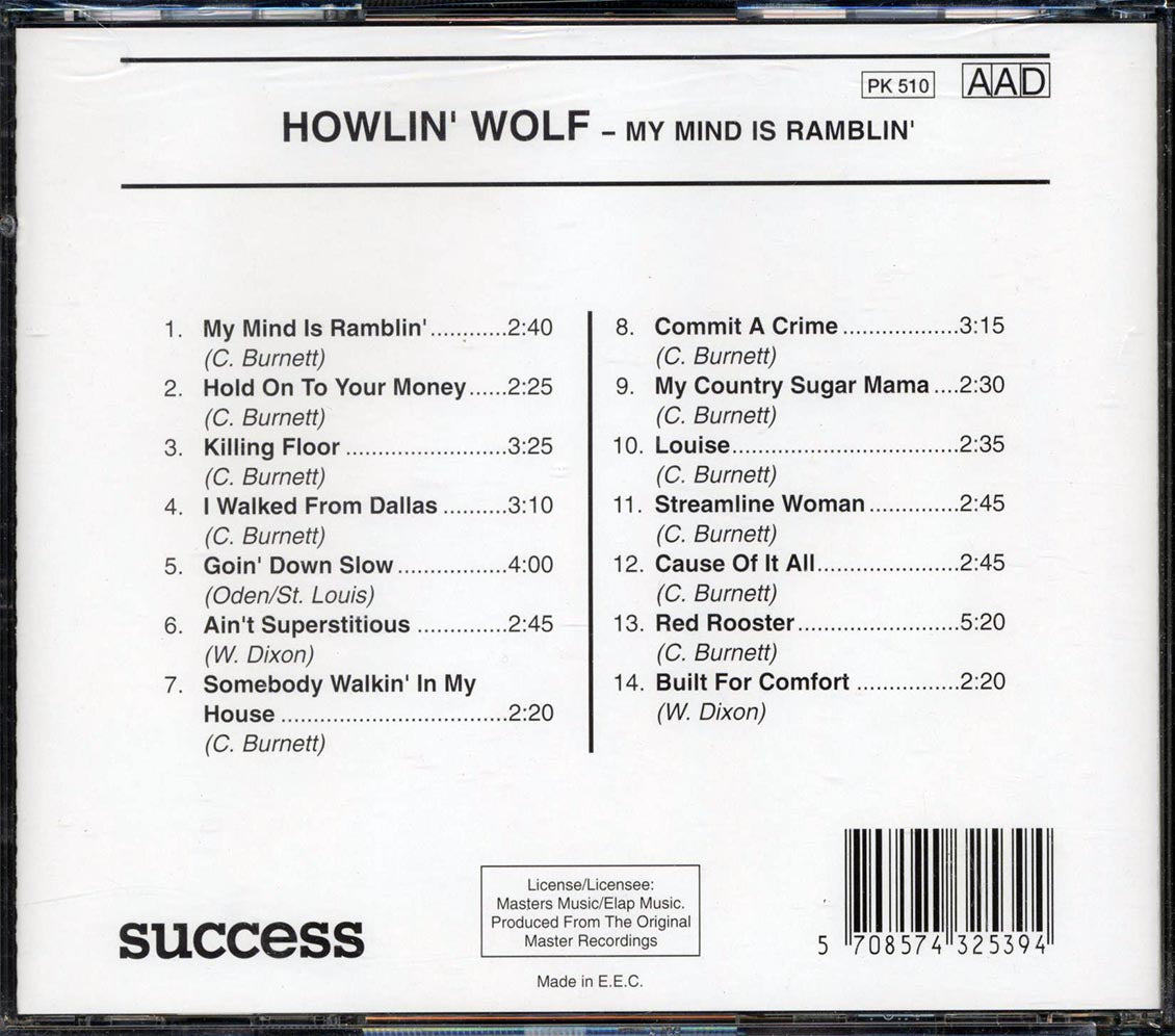 Howlin' Wolf - My Mind Is Ramblin'