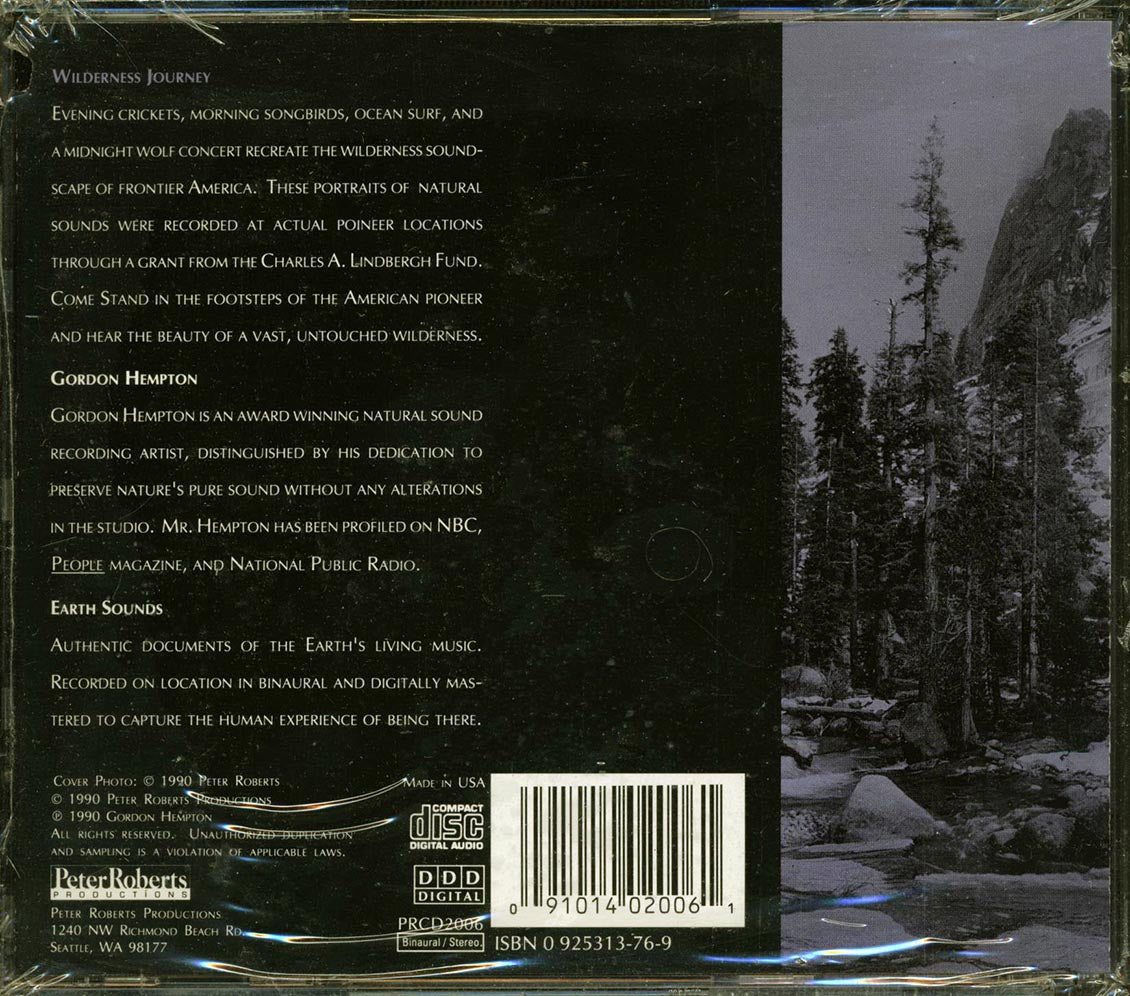 Gordon Hempton - Wilderness Journey: Earth Sounds Documents Of Earth's Living Music
