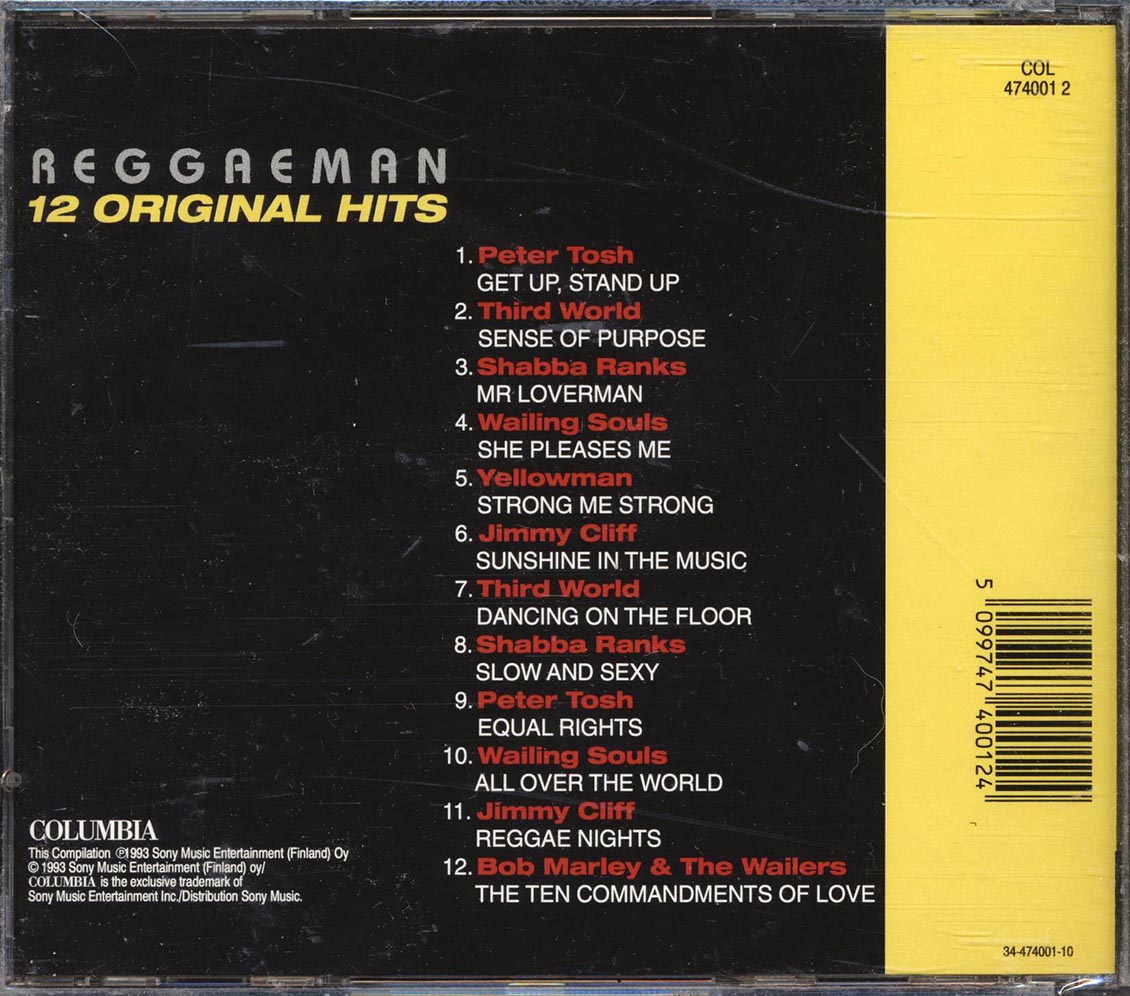 Peter Tosh, Third World, Wailing Souls, Bob Marley, Yellowman - Reggaeman: 12 Original Hits