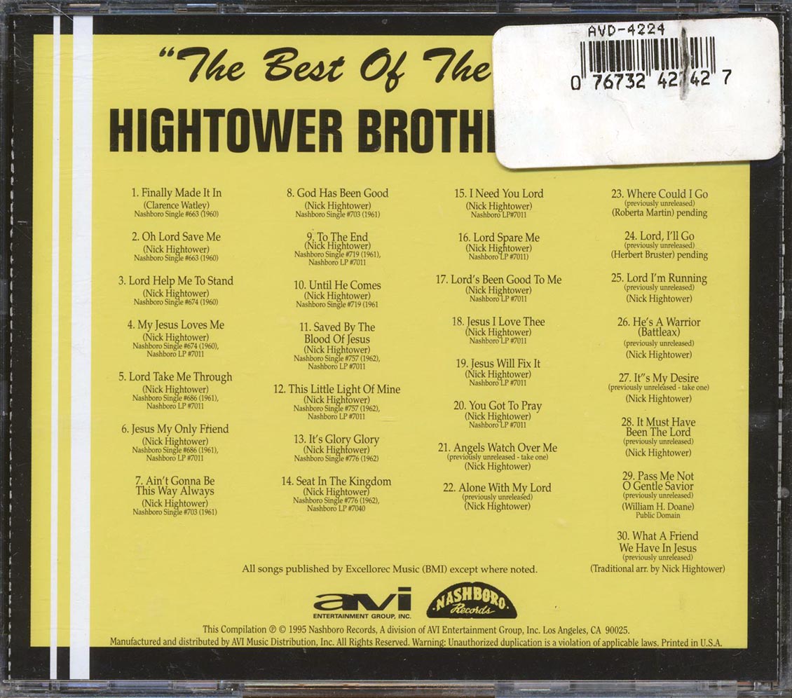 The Hightower Brothers - The Best Of The Hightower Brothers (30 tracks)