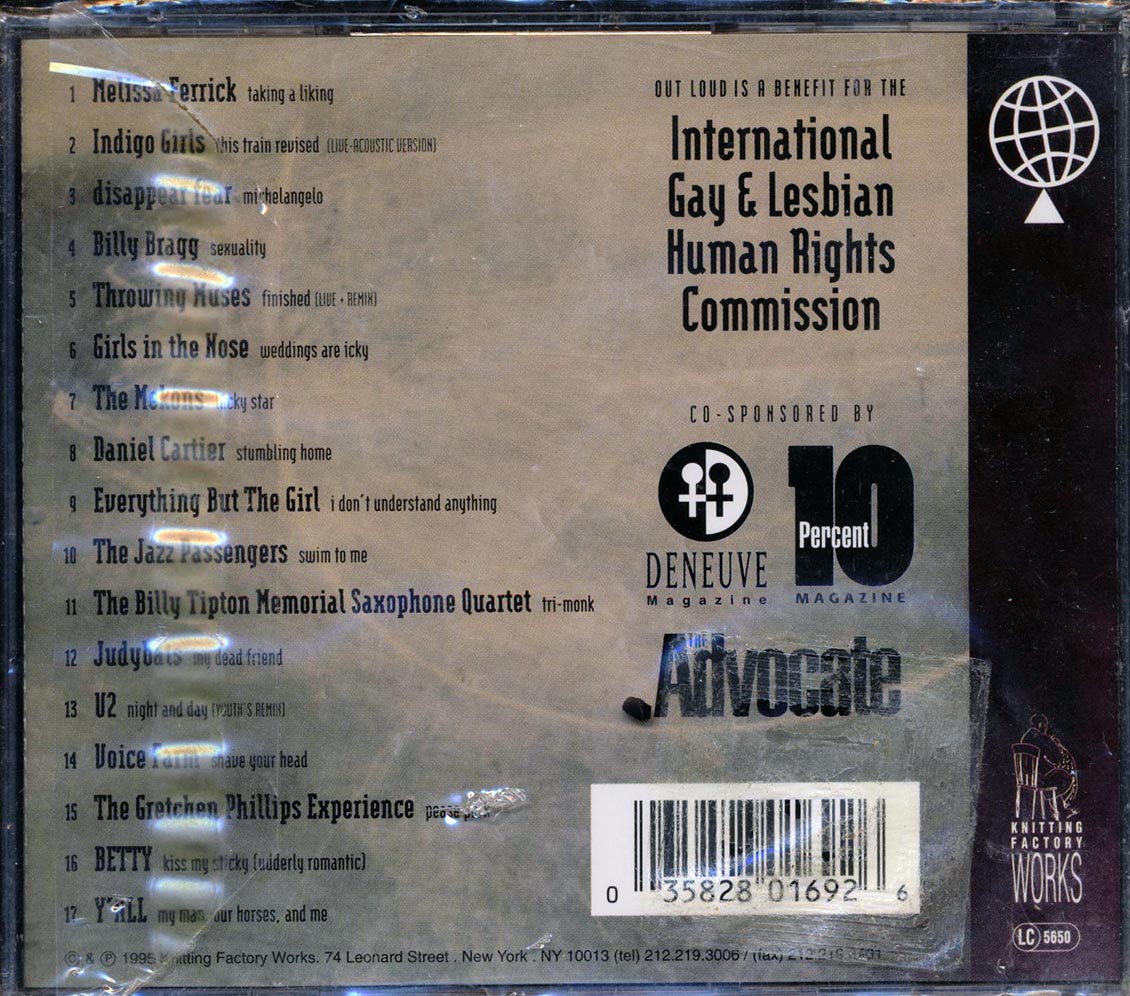 Indigo Girls, The Mekons, Everything But The Girl, Etc. - Out Loud: For The Human Rights Of Lebians And Gays