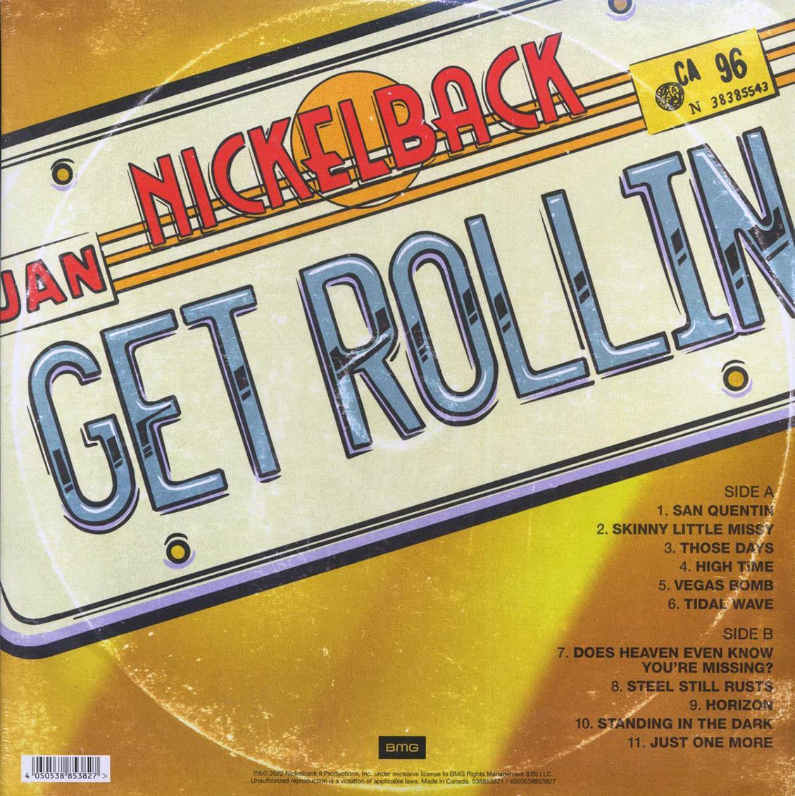 Nickelback - Get Rollin (orange vinyl)