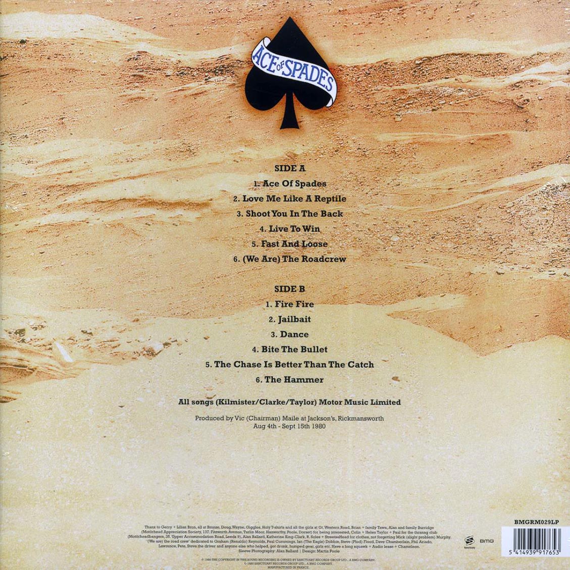 Motorhead - Ace Of Spades (180g)
