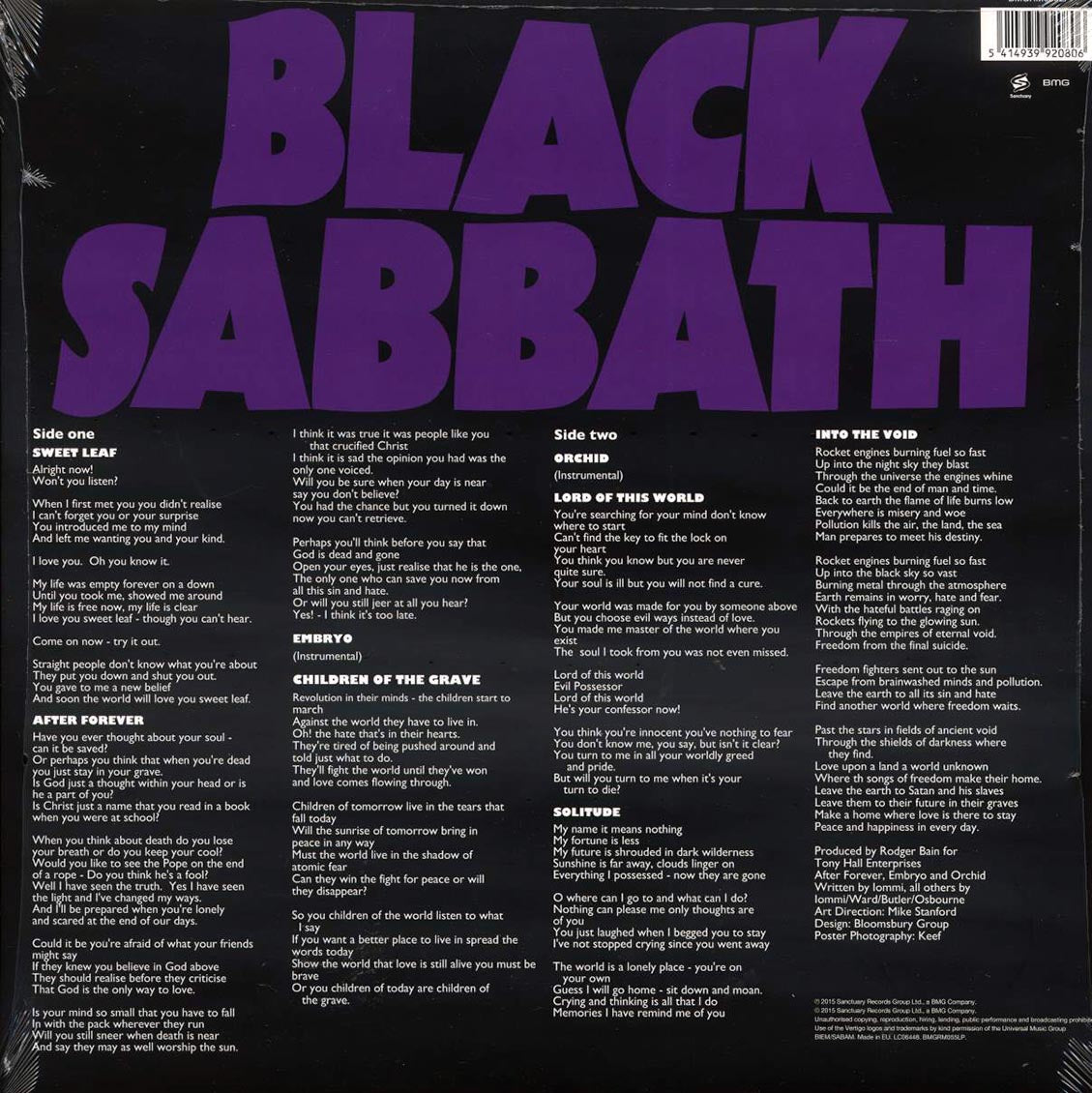 Black Sabbath - Master Of Reality (180g)