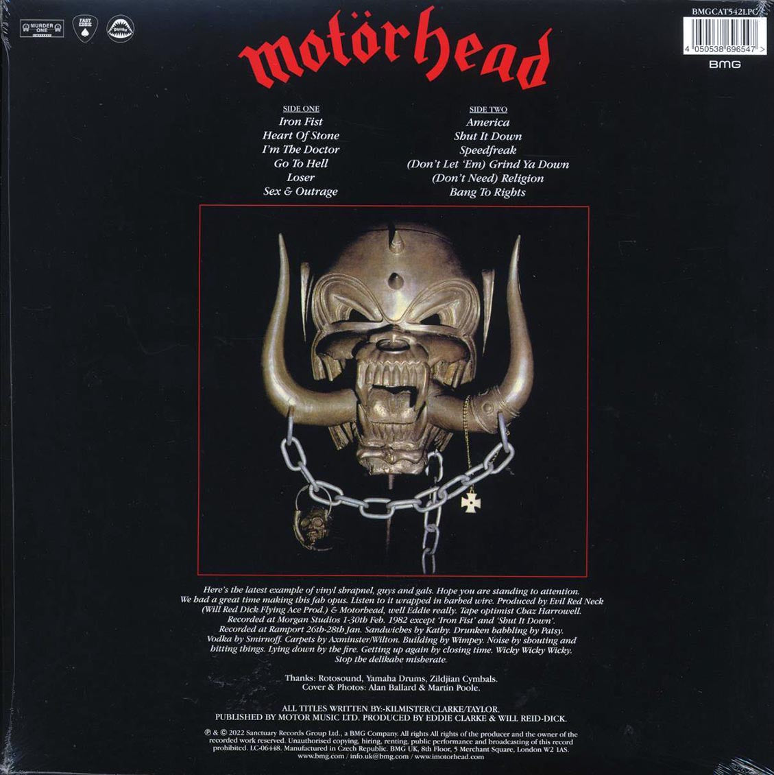 Motorhead - Iron Fist (40th Anniv. Ed.) (ltd. ed.) (180g) (colored vinyl)