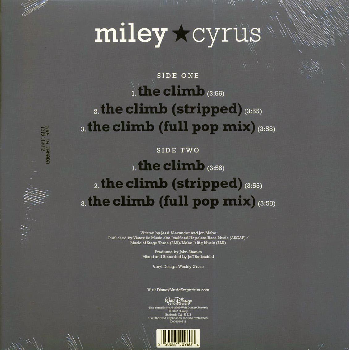 Miley Cyrus - The Climb (ltd. ed.) (blue vinyl)