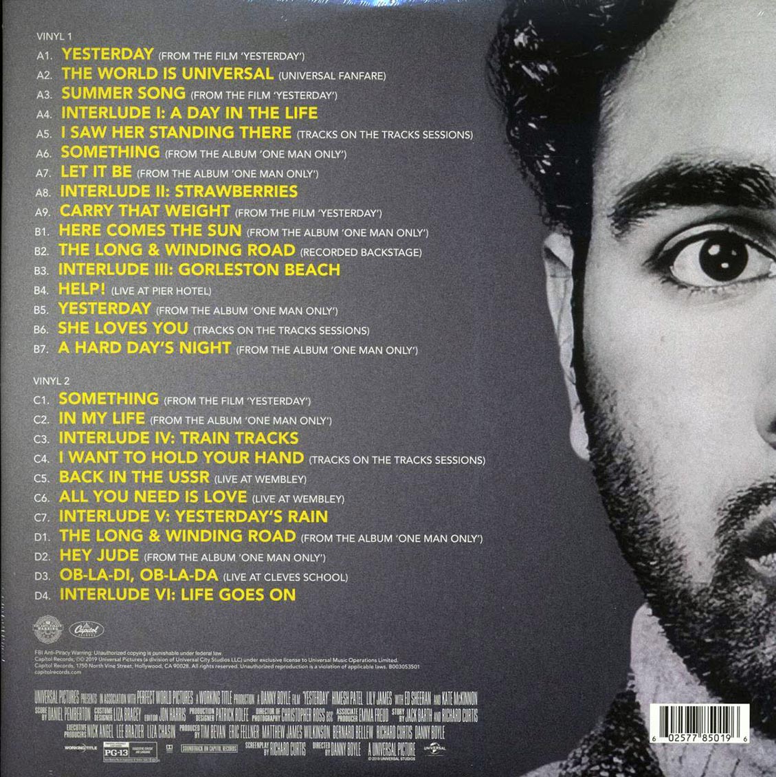 Hamish Patel, Daniel Pemburton - Yesterday: Original Motion Picture Soundtrack (27 tracks) (2xLP)