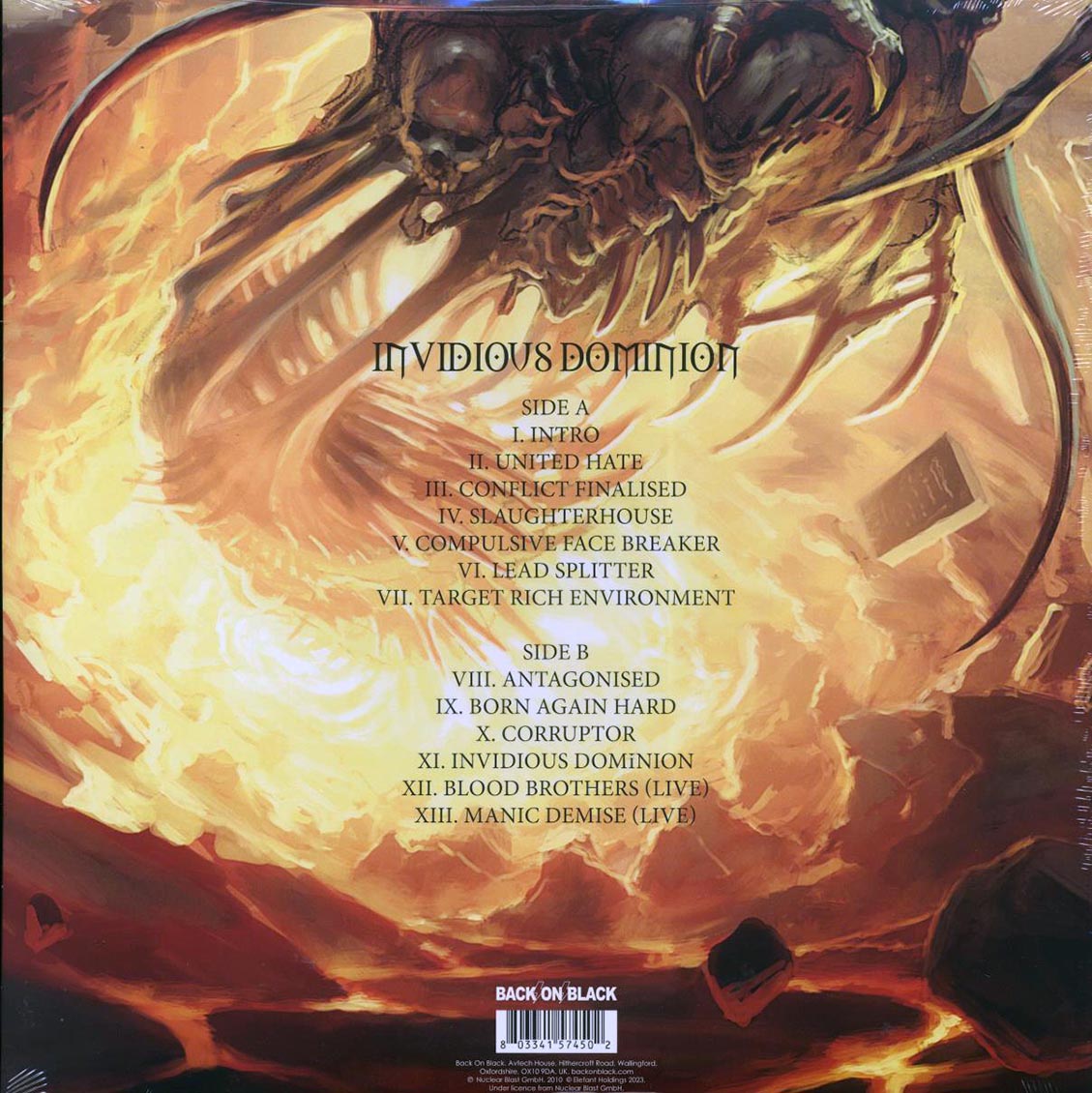 Malevolent Creation - Invidious Dominion (ltd. ed.) (clear vinyl)
